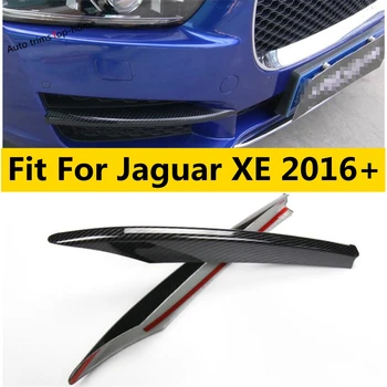 Аксессуары для Jaguar XE 2016 - 2019 Бампер Передние противотуманные фары Крышка противотуманной фары Отделка ABS Хром / Углеродное волокно Внешний комплект