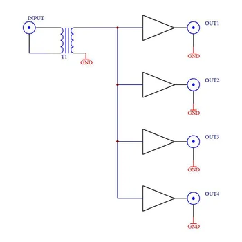 Активный разделитель радиочастотного распределителя Подходит для радиоантенны радиочастотного сигнала Источник сигнала Sdr Gpsdo