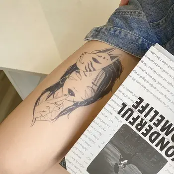Аниме Ниндзя Девушки Сок Татуировка Наклейки Женщины Мужчины Водонепроницаемые Временные Татуировки Y2K Поддельные Татуировки Панк Милые Дешевые Товары Искусство Татто