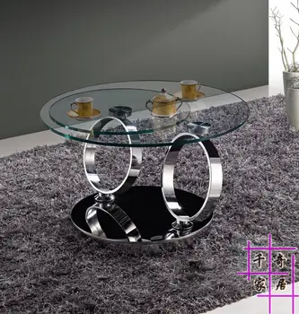 Бесплатная доставка Поворот на 360 градусов. Креативный чайный столик из нержавеющей стали. Чайный столик в гостиной.