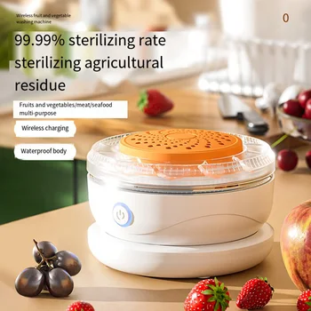 Беспроводная мини-стиральная машина Портативная водонепроницаемая стиральная машина USB Ультразвуковой аккумулятор 3600 мАч для фруктов, овощей, мяса 미니세탁기