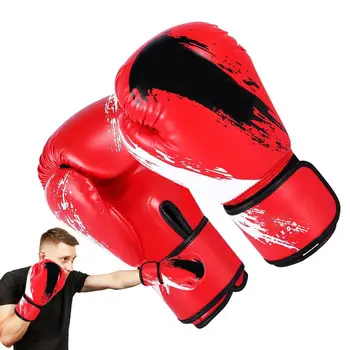  Боксерские тренировки Бойцовские перчатки PU Кожа Дети Дышащий Муай Тай Спарринг Удар Каратэ Кикбоксинг Профессиональные перчатки