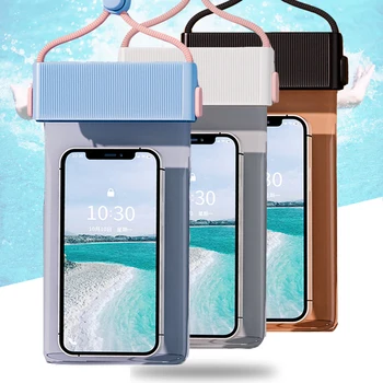 Водонепроницаемая прозрачная сумка для плавания Чехол для телефона с сенсорным экраном Пляжные путешествия Дрифт Дайвинг Доставка Райдеры Подводная фотография