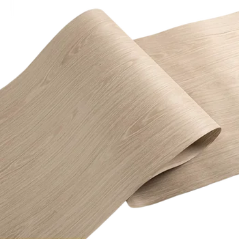 Восстановленный деревянный шпон Технология беленого белого дуба Деревянный шпон для мебели Домашний декор E.V. Q/C