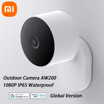 Глобальная версия Xiaomi Наружная камера AW200 1080P IP65 Водонепроницаемый WiFi Инфракрасное ночное видение с приложением Alexa Google Home Mijia