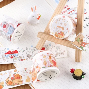 Декоративные наклейки для мультяшных животных, кроликов, кошачьих сумок и бумажной ленты Принадлежности для искусства washi tape new washi tape