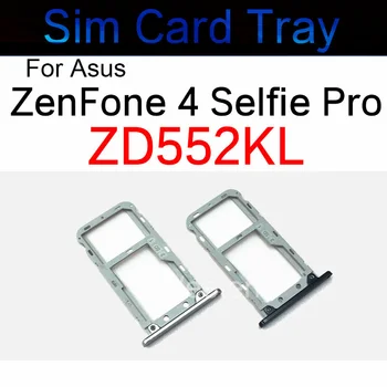  Держатель лотка для SIM-карты для ASUS ZenFone 4 Selfie Pro ZD552KL Двойная SIM-карта SD Reader Scoket Адаптер Запасные части