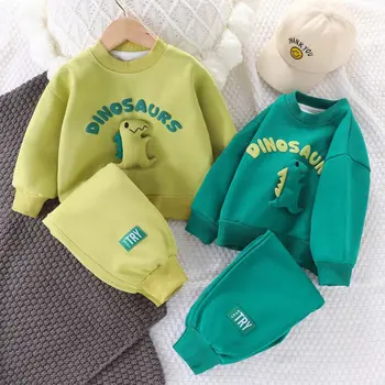 Детская одежда Весенний и осенний спортивный костюм для отдыха 2023 Новая модная одежда для девочек Детский свитер из двух частей