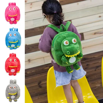 Детский рюкзак Плюшевый игрушечный рюкзак с динозавром Детский сад Детская школьная сумка Легкая и прочная школьная сумка для мальчиков и девочек