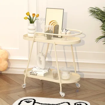 Дизайн Журнальный столик для гостиной Приставной столик для гостиничного стола Овальный маленький уникальный журнальный столик Металлическая мобильная мебель для балкона Neuble