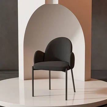 Дизайнерские итальянские обеденные стулья Роскошные удобные черные кресла для столовой Гостиная Постмодерн Silla Nordica Внутренняя мебель