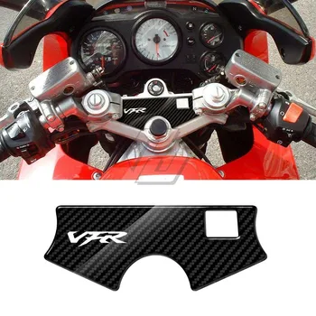 Для Honda VFR 750 2011-2014 3D Карбон Верхний тройной Коромысл Защитник