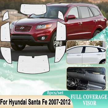 Для Hyundai Santa Fe 2007~2012 CM Inokom Полное покрытие Солнцезащитные козырьки Окна Ветровое стекло Козырек Автомобильные аксессуары 2008 2009 2010