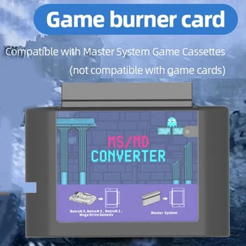 Для Megedrive Game Burning Cards Master System Game Flash Card Converter Game Video Tape Для Genesis Hyperdrive Master System