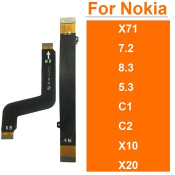 Для Nokia X10 X20 X71 5.3 7.2 8.3 C1 C2 Материнская плата Гибкий кабель Разъем материнской платы FPC Flex Ribbon Repacement Parts