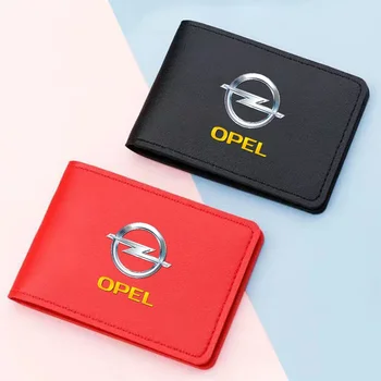 Для Opel OPC Line Astra Insignia PU Кожа Водительские документы Кредитная карта 6 карт Держатель водительских прав