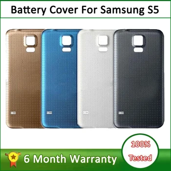 Для Samsung Galaxy S5 Задняя крышка батареи i9600 G900 S5 Задний корпус Батарея Дверной чехол Высококачественная запасная часть для Samsung