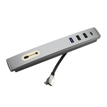  Для Tesla Model 3 Y 2020-2023 Док-станция для быстрого зарядного устройства 5 в 1 USB Светодиодный концентратор Центральный консольный датчик