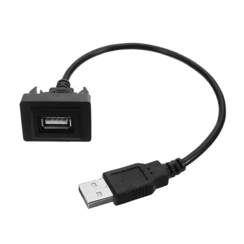 Для Toyota Автомобильный удлинительный кабель USB 2.0 Автоматическая приборная панель Интерфейсный адаптер Шнур для скрытого монтажа
