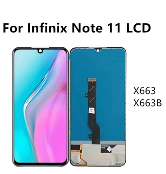 Для дисплея Infinix Note 11 ЖК-дисплей X663 Дигитайзер для ЖК-дисплея Infinix Note11 X663B