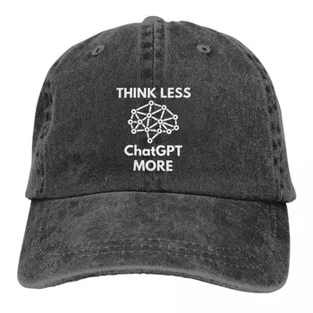 Думайте меньше ChatGPT Больше Бейсболка Мужские Шляпы Женщины Защита козырька Snapback ChatGPT Кепки