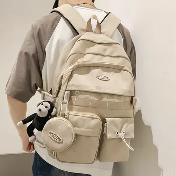 Женский школьный рюкзак для девочек Подростков Студенческая школьная сумка Нейлоновая сумка Японский стиль