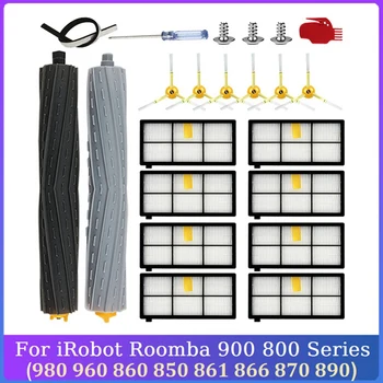 Заменить для Irobot Roomba 800 900 Series 805 864 871 891 960 961 964 980 Щетки для основных боковых щеток вакуумного фильтра