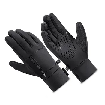  Зимние теплые перчатки Перчатки для тренировок с сенсорным экраном Полный палец для спортивного бега на открытом воздухе