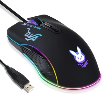Игровая мышь Проводная игровая мышь с RGB-подсветкой 7200DPI Регулируемые игры на ПК