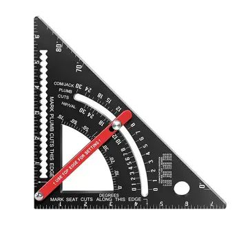Измерительная линейка Плотницкий инструмент Измерительная линейка Регулируемый квадратный плотник Измерительный инструмент для разметки плитки Столярные работы Каркас