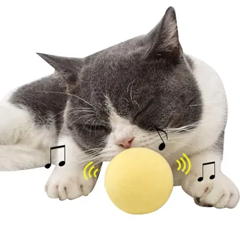 Интерактивный игрушечный мяч для кошек Милый и веселый электрический забавный вращающийся стол для кошек Забавная умственная физическая активность Головоломка Игрушки для котят