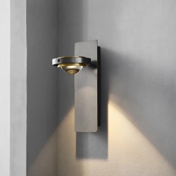 Итальянский свет Роскошный минималистичный настенный светильник для гостиной Прикроватная лампа для чтения в спальне Регулируемый поворот Простая настенная лампа для мытья стен