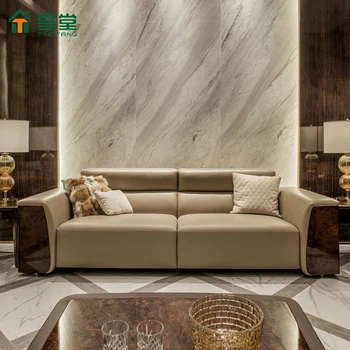 Итальянский светлый роскошный кожаный диван 2023 года Новая гостиная Дом Одноместный Двойная Комбинация Высококачественная дизайнерская мебель