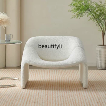 Итальянское минималистское кресло Легкий роскошный современный односпальный диван Гостиная Ретро Досуг Стул