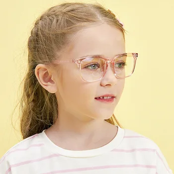 Квадратные очки с защитой от синего света для мальчиков и девочек, оправа для очков для блокировки синего луча для родителей и детей, очки для компьютерного обучения F95755
