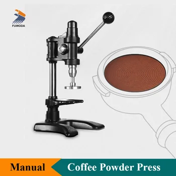  Коммерческий фармометр для кофе 58 мм Ручной инструмент для прессования кофе Машина для подбивки из нержавеющей стали плоского и резьбового типа