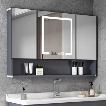 Косметические зеркальные шкафы Лампы для макияжа Дисплей Карман для хранения в ванной комнате Зеркальные шкафы Стоячий организадор De Joyas Декор комнаты