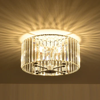  Круглые современные светодиодные роскошные хрустальные потолочные светильники для гостиной, спальни, украшения кухни, люстры, домашние потолочные светильники, блеск