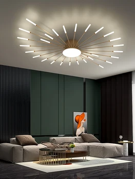Лампа в гостиной Простая современная атмосфера Скандинавский творческий фейерверк 2023 Новый светлый роскошный потолочный светильник для спальни