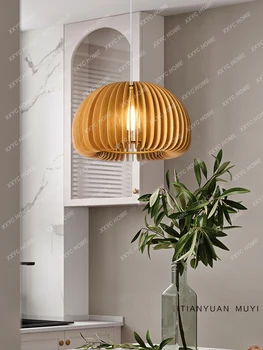 Лампа для столовой Умная люстра в стиле скандинавского бревна Светильник для спальни Креативные лампы B & B Pumpkin