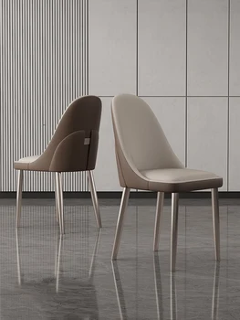 Легкие роскошные обеденные стулья, современные и минималистичные домашние рестораны, отели, стулья для отдыха, итальянские мягкие сумки в стиле минимализм
