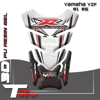  Лидер продаж Мотоцикл Наклейки Топливный бак Наклейка Рыбья кость Защитные наклейки 3D Бак Прокладка для Yamaha YZF R1 R6