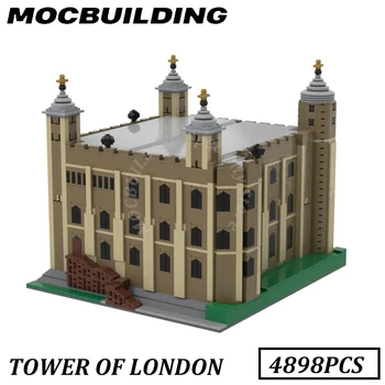 Лондонский Тауэр Модель Дисплей MOC Строительные блоки Кирпичные игрушки Строительный подарок Подарок на день рождения