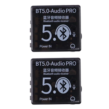 Лучшие предложения 2X BT5.0 Audio Pro Bluetooth Аудио Ресивер MP3 Lossless Decoder Board Wireless Stereo Music Авто Динамик Приемник