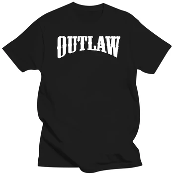 МУЖСКАЯ ФУТБОЛКА летняя Outlaw | Мужская футболка МУЖСКАЯ ФУТБОЛКА хлопковые футболки мужская мода Повседневный черный топ с коротким рукавом