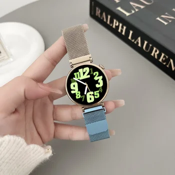 Магнитный ремешок Подходит для Huawei Watch GT4 41 мм Браслет 18 мм Миланский металлический ремешок Сменный браслет