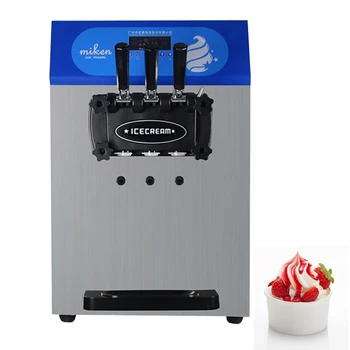  Машина для мороженого с мягкой подачей Коммерческая мороженица Настольная машина для мороженого 110 В 220 В