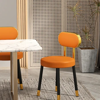 Металлический кухонный обеденный стул Современный дизайн отеля Стулья для гостиной Офис Гостиная Дом Sillas Para Comedor Товары для дома