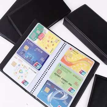 Многофункциональный водонепроницаемый ID-карты большой емкости Держатель для альбомов Кожаные биты для карт Сумка для хранения визитных карточек Органайзер