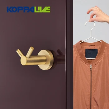 Многоцелевые настенные держатели для ключей от полотенец для одежды Латунь Вешалка для одежды для ванной комнаты Крючок Вешалка для халата